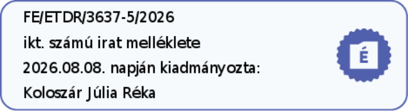 Az engedélyezési alaprajz eredeti elektronikus záradékának nagyított részlete.