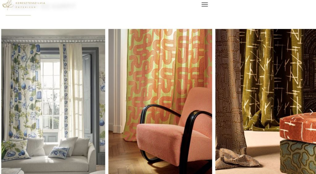 Függöny minta Villa Szilvia