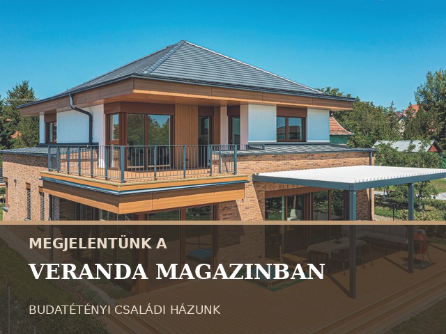 Kortárs mediterrán családi ház Budatétényben – megjelent a Veranda Magazinban